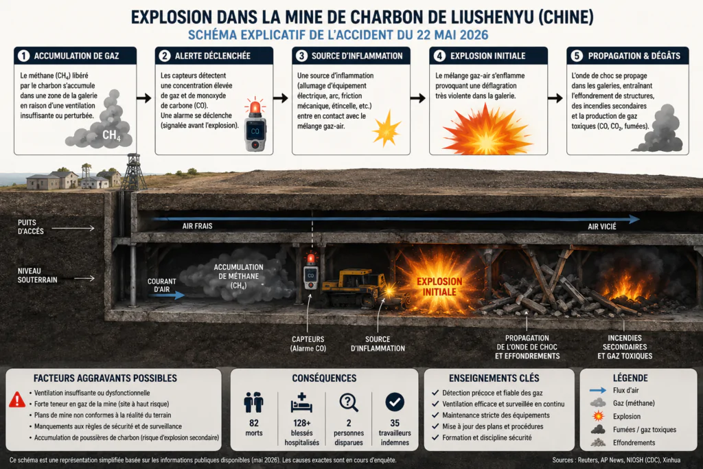 Explosion minière en Chine : le risque gaz en question
