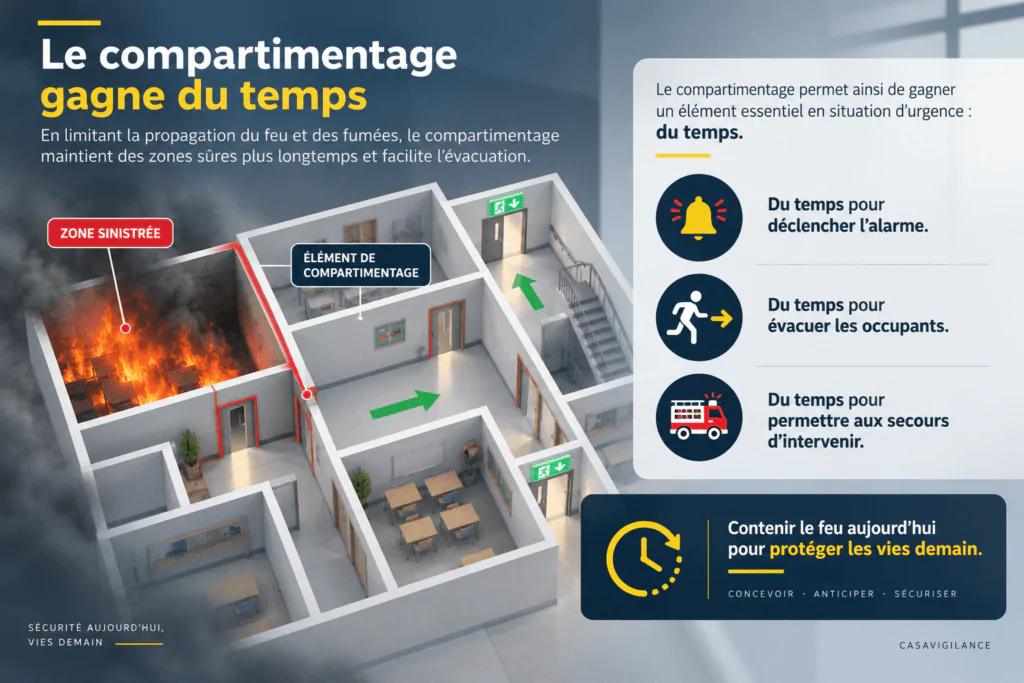 Le compartimentage gagne du temps
